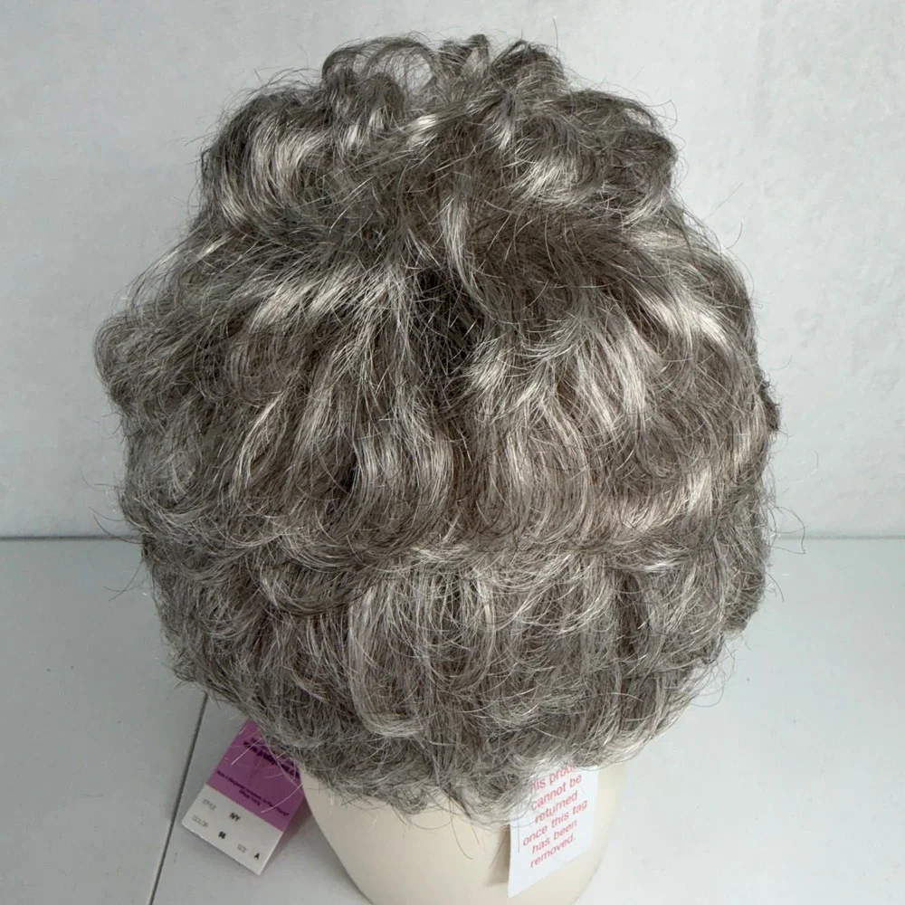 Paula Young Size A Wig Ivy Style Color 56 Grey Short Curly Synthetic Hair NEW